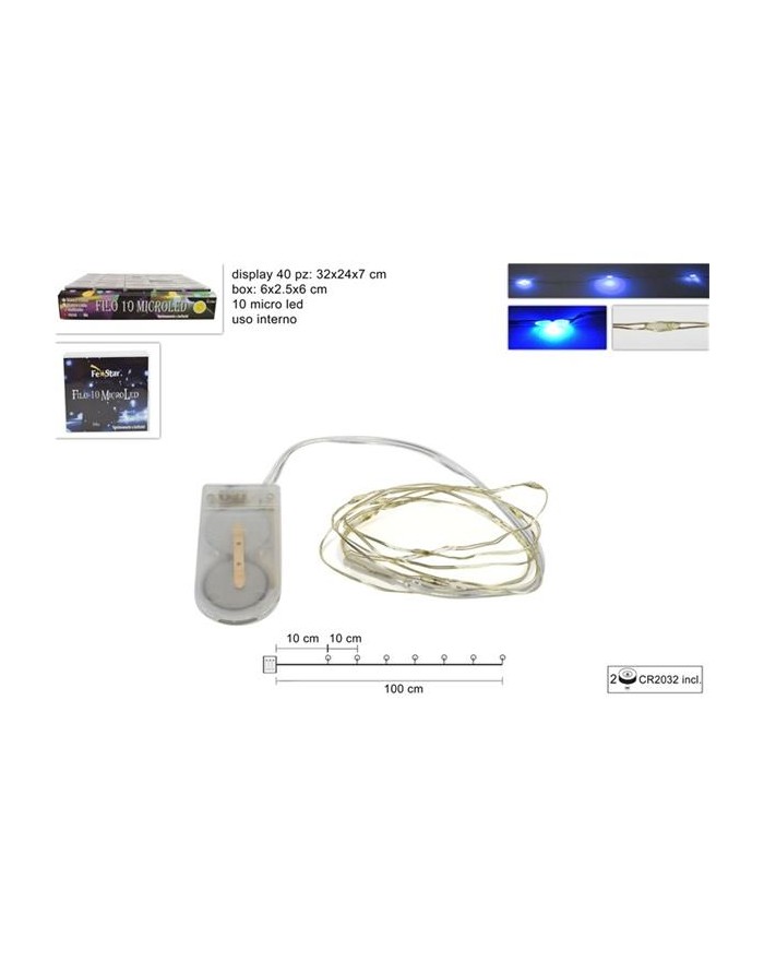 FILO 10 MICRO LED BLU BATT....