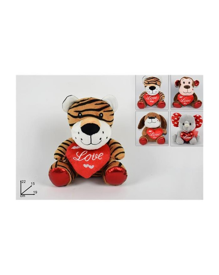 PELUCHE ANIMALI CON CUORE...