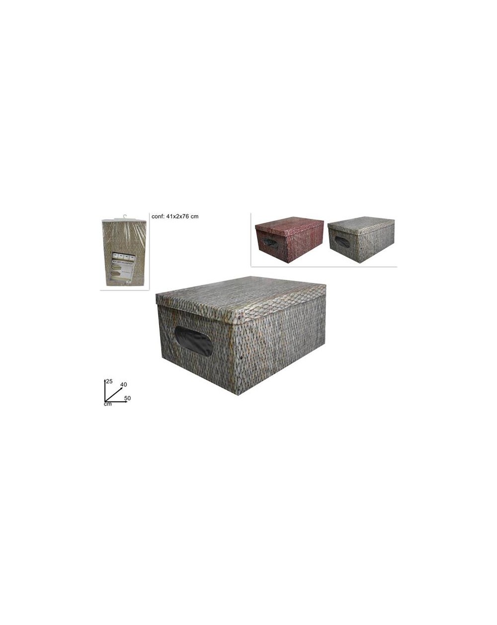 BOX ABITI IN PVC 50x40x25 FANTASIA  DEV19010151