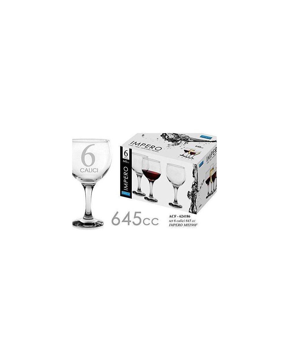 SET 6 CALICI IMPERO 645ML  A173637