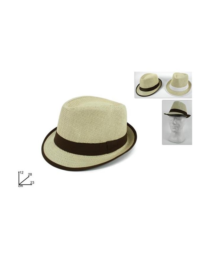 CAPPELLO FEDORA CON BORDO...