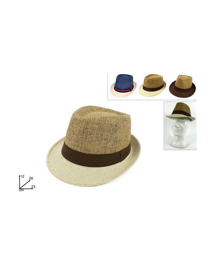 CAPPELLO FEDORA BICOLORE...