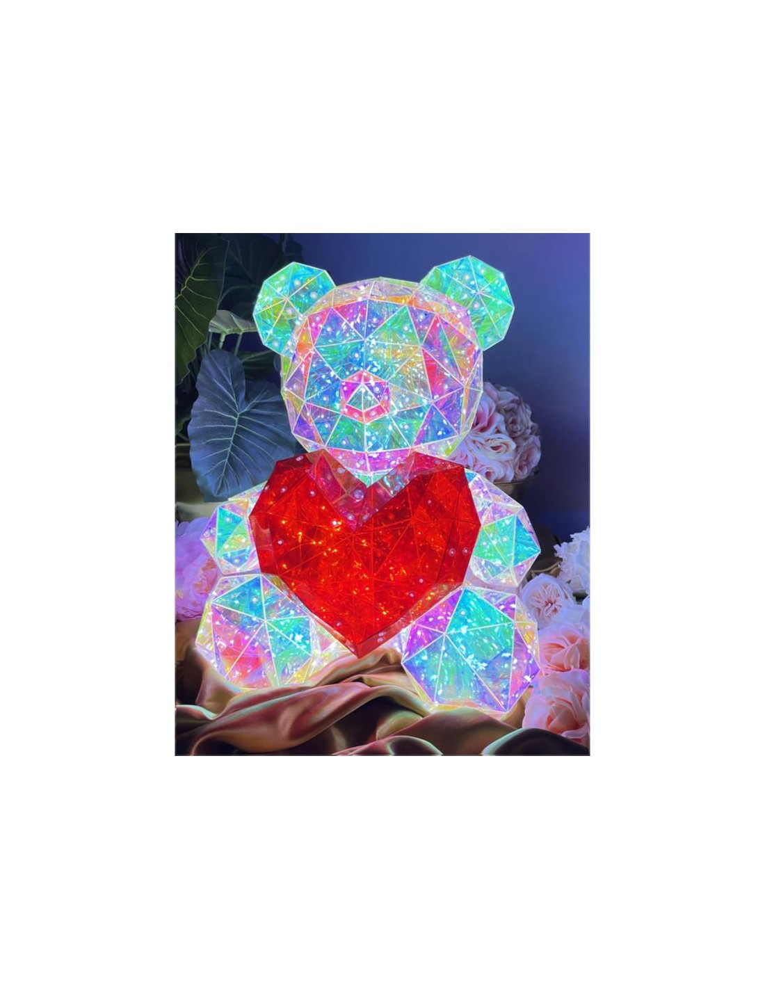 ORSO CON CUORE LUMINOSO PVC FGF50628