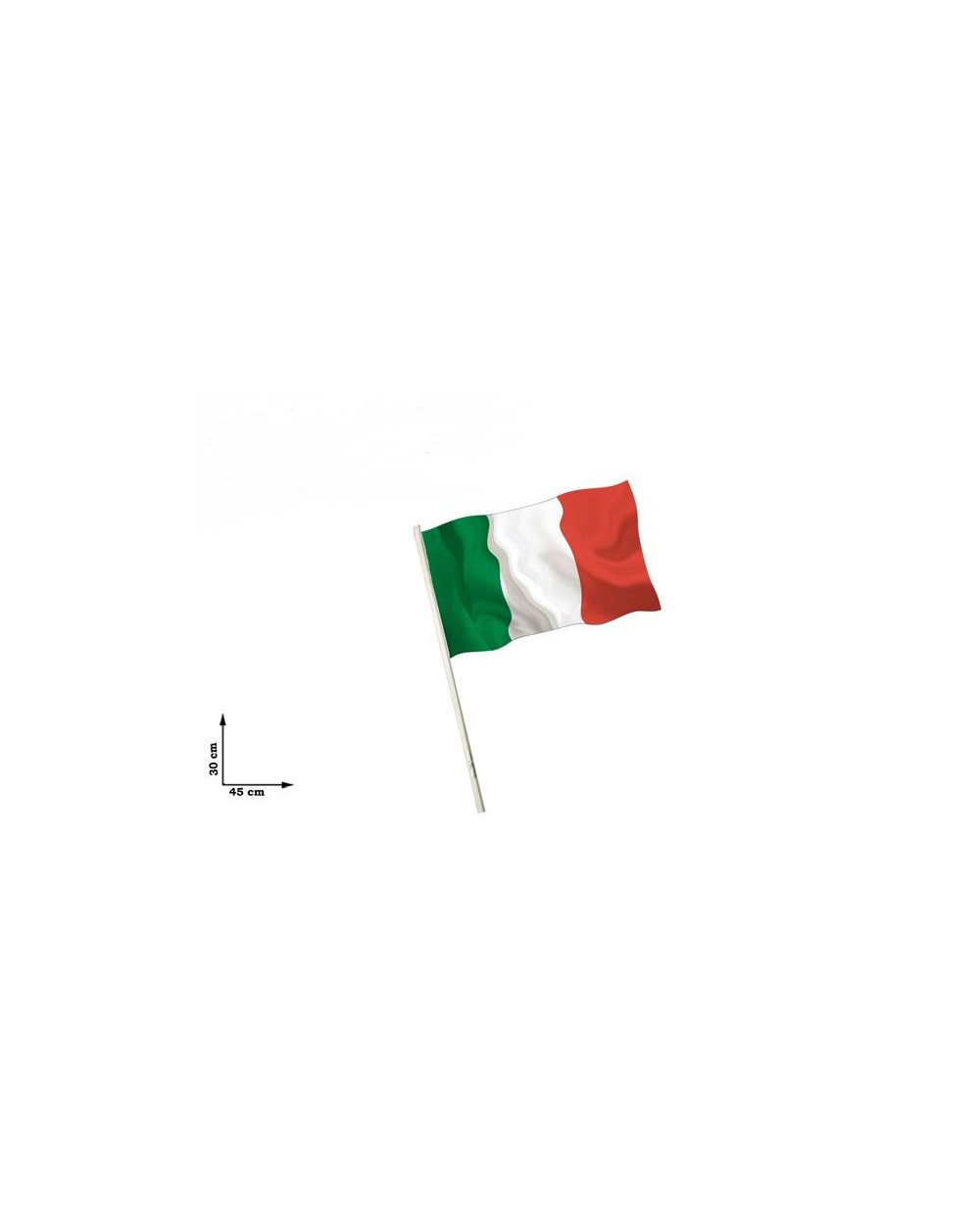 BANDIERA C/ASTA ITALIA 45X30CM  A166585