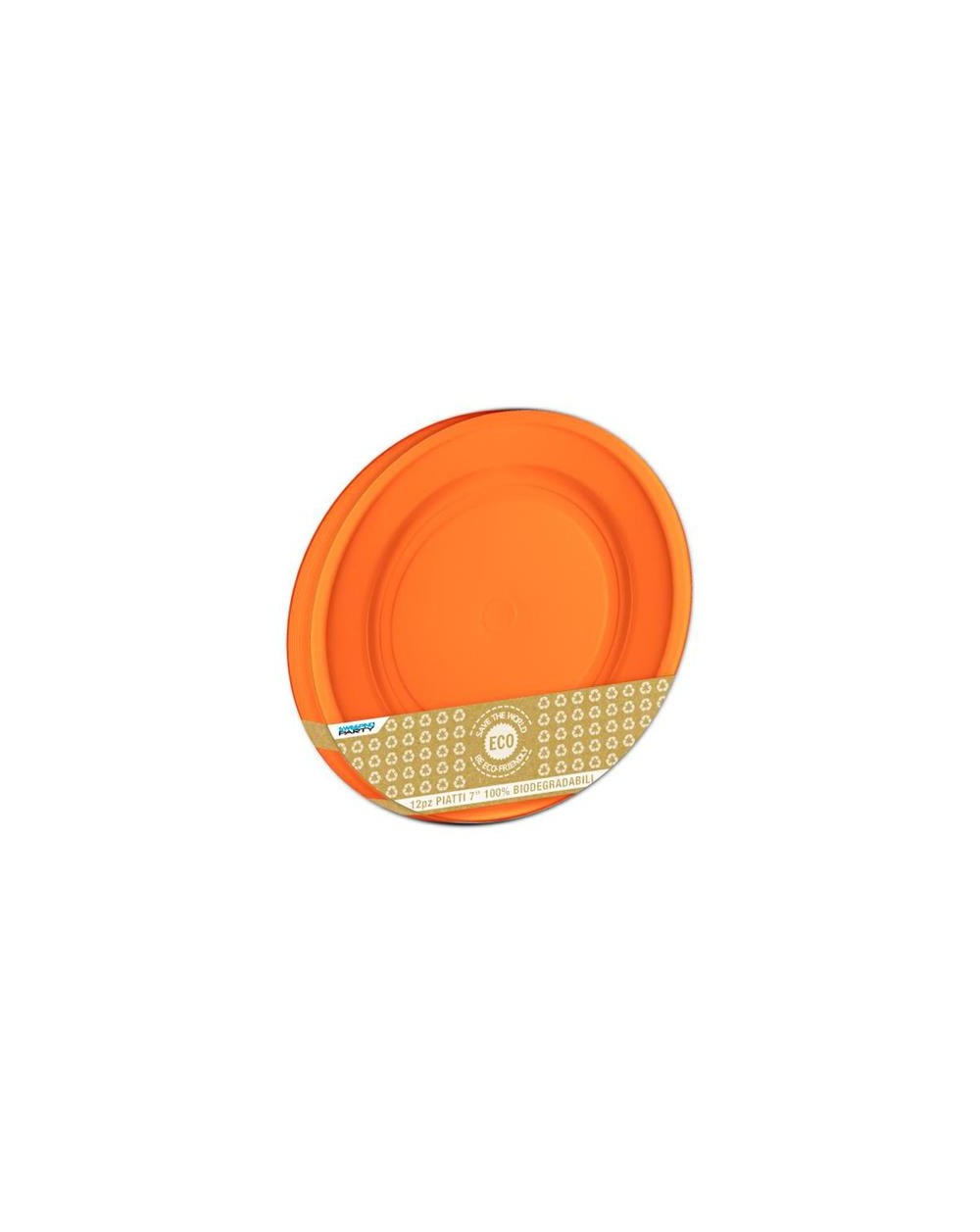 PIATTI BIO DESSERT 12pz ARANCIO  A298023