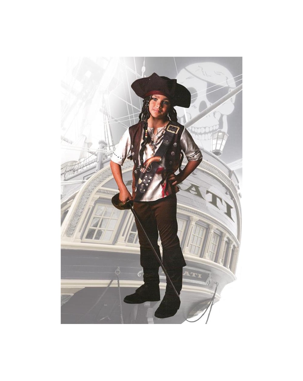 COSTUME ILLUSION PIRATA 6-7 ANNI  A049405