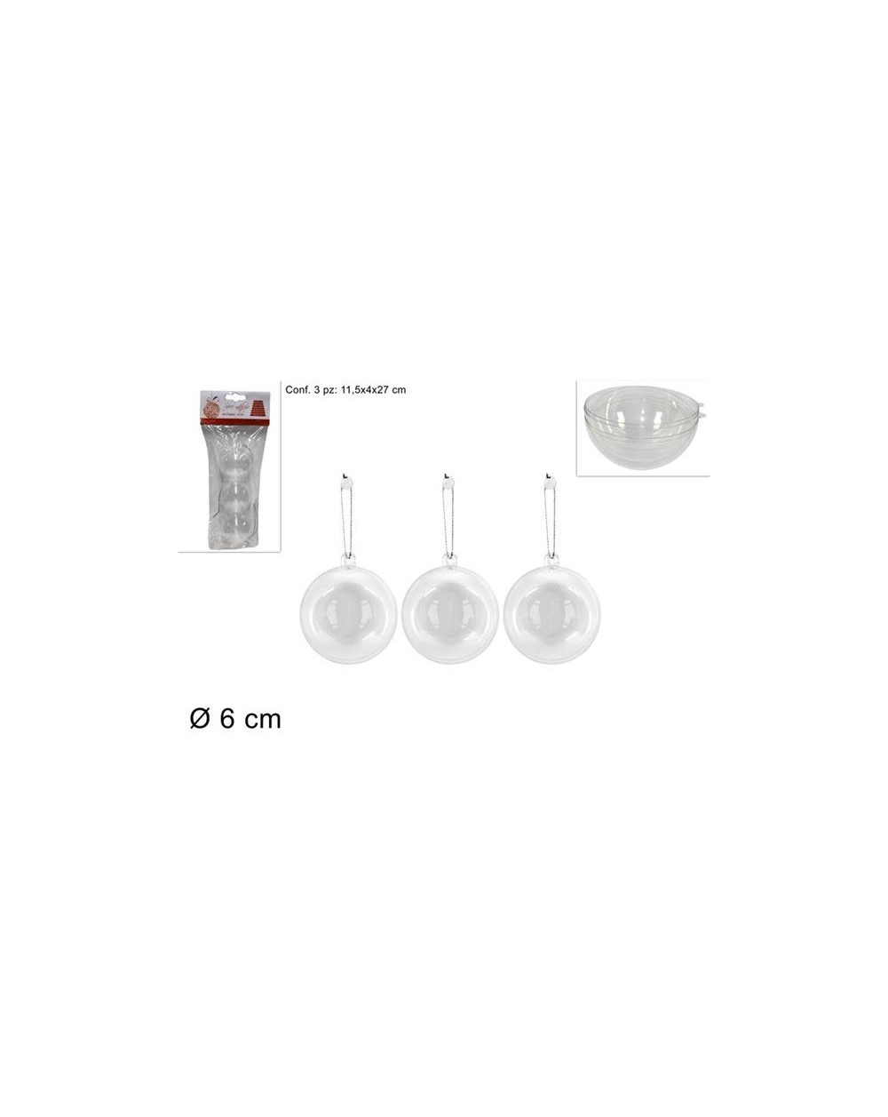 SET 3 SFERE PLASTICA 6CM  A169532