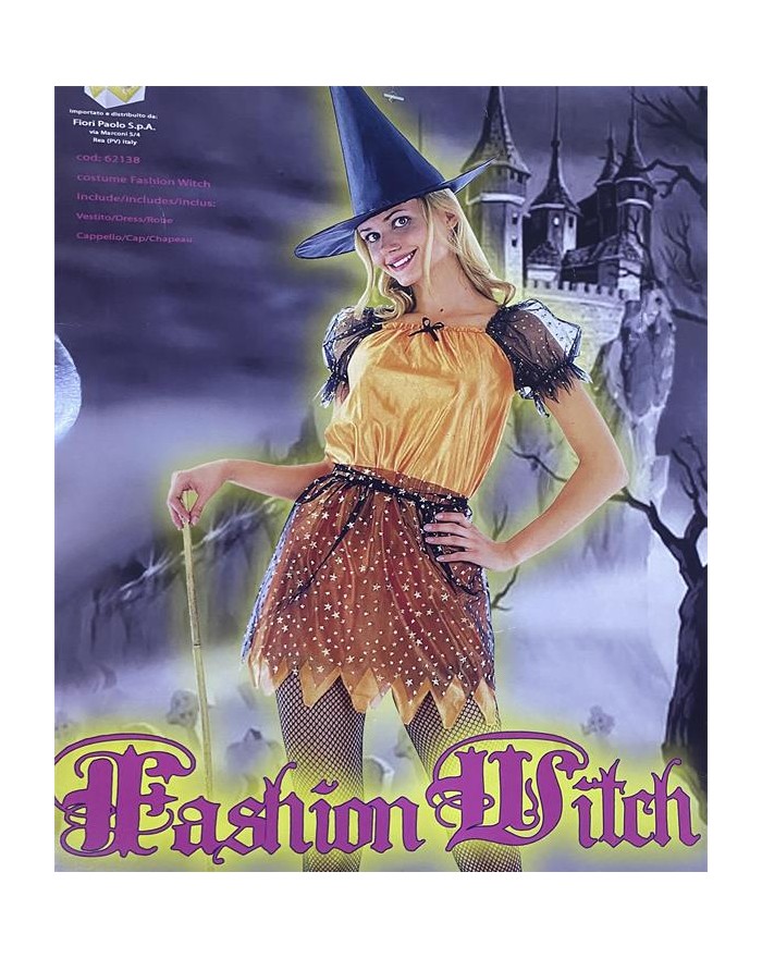 COSTUME DONNA FASHION WITCH  A138204