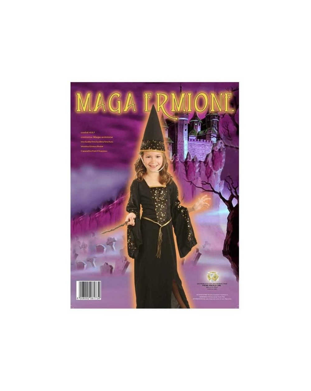 COSTUME MAGA ERMIONE 5/7 ANNI  A081314