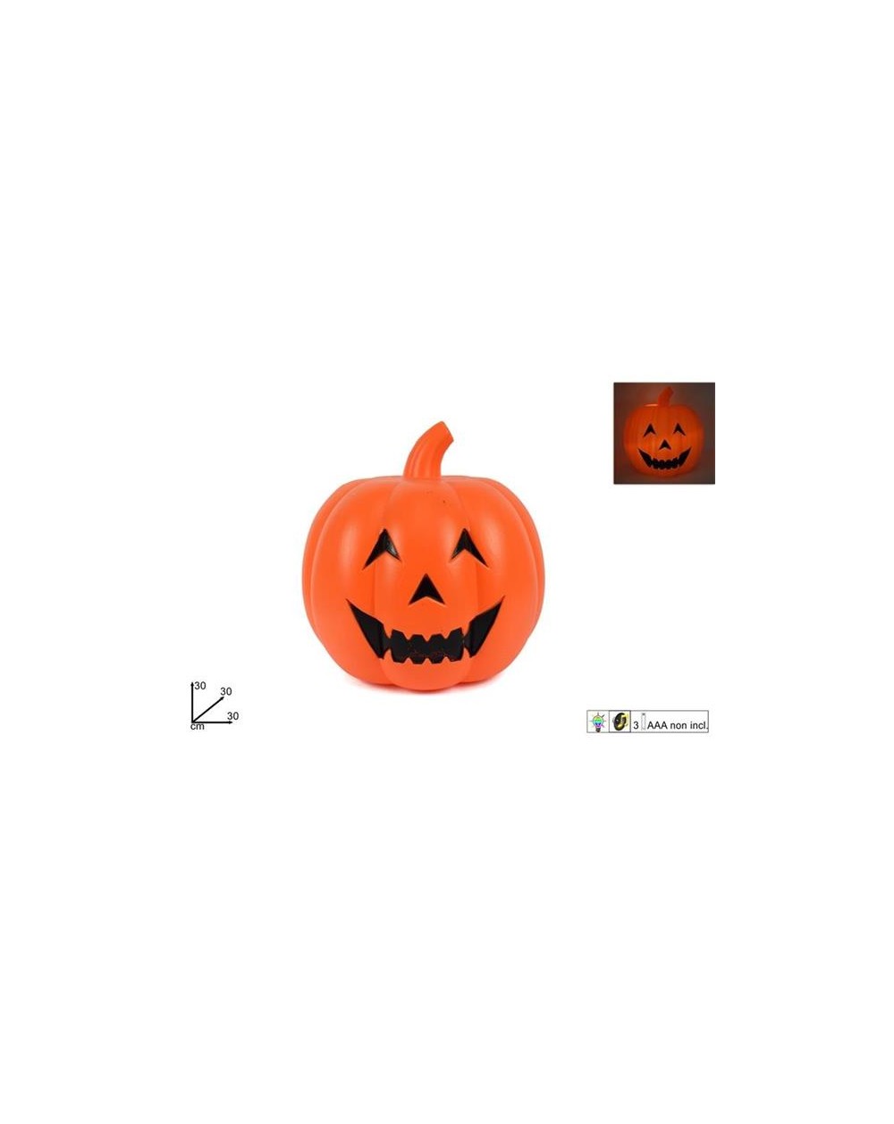 ZUCCA HALLOWEEN 30cm LUCE/SUONO  8033113795664