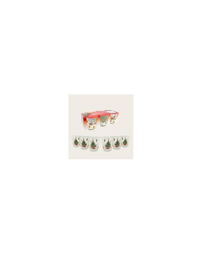 SET 6 BICCHIERI NATALE DEC. ALBERO  A292897