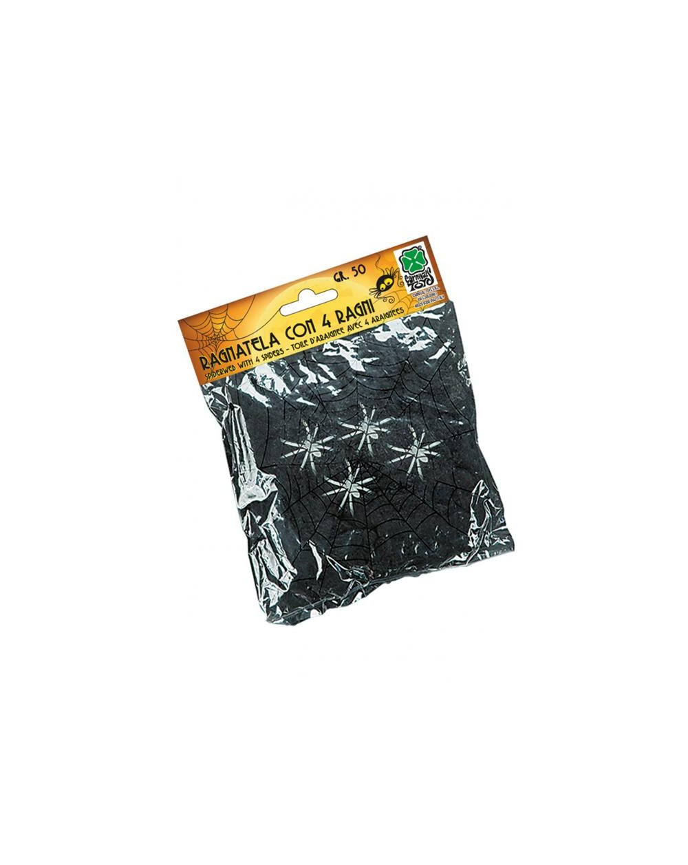 RAGNATELA NERA CON 4 RAGNI 50gr  06462