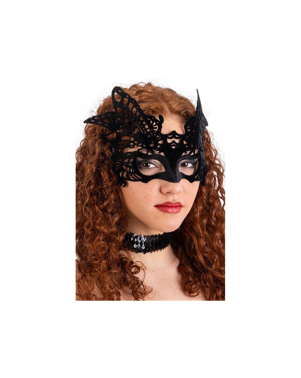 MASCHERA FARFALLA RIGIDA CON VELL.  00297