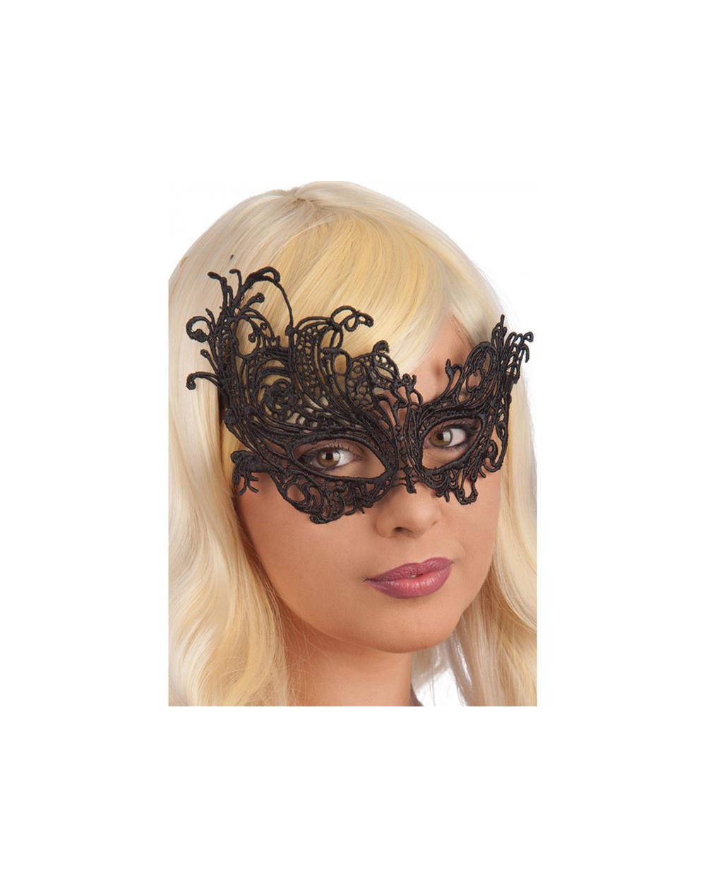 MASCHERA NERA MACRAME\\  01672