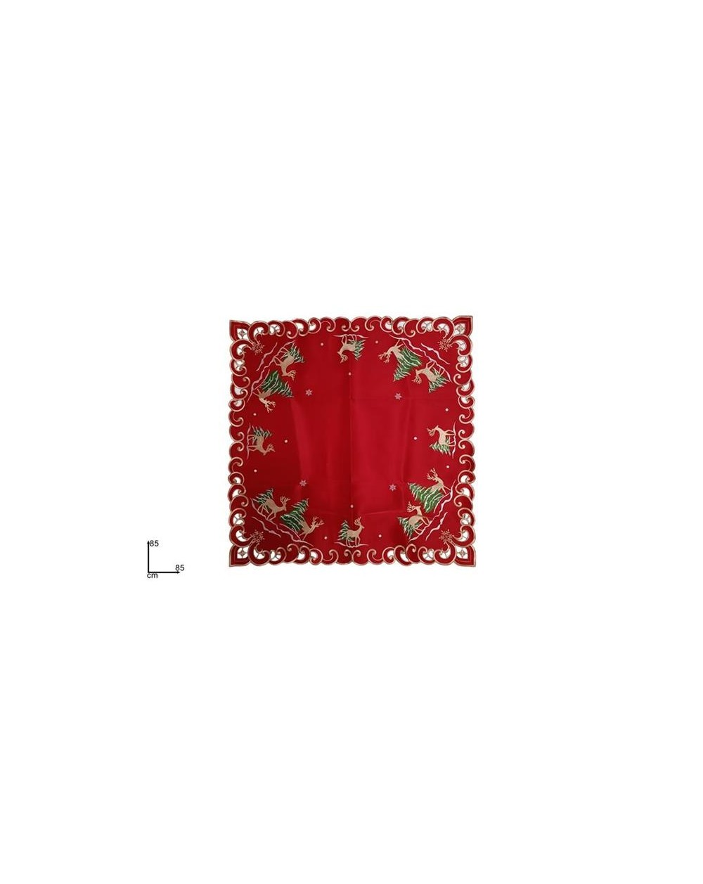 CENTROTAVOLA ROSSO 85x85 RENNA  8053482311777