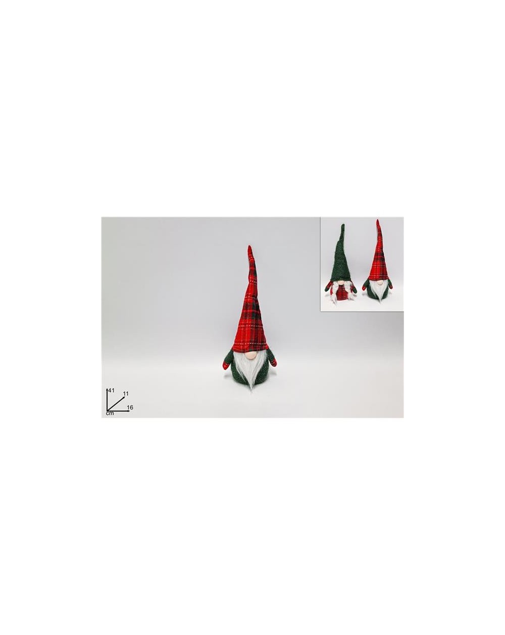 GNOMO DI NATALE UOMO/DONNA 41cm  8053482191270