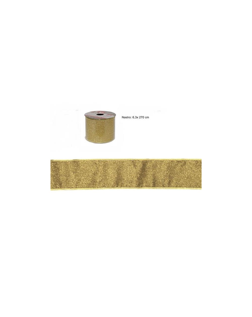 NASTRO GLITTER ORO 6.5x270cm.  A290858