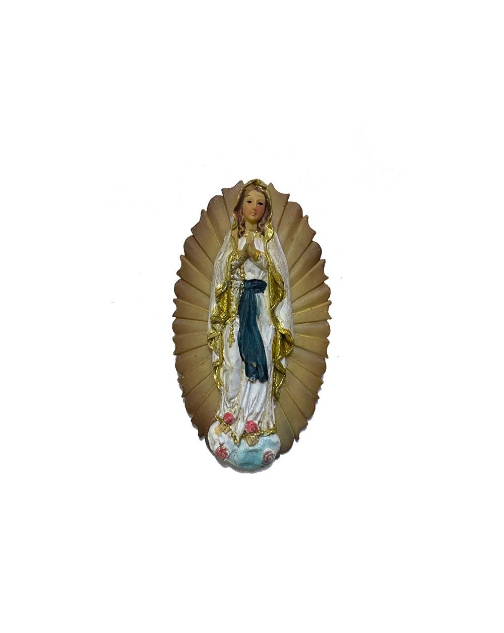 PLACCHETTA MADONNA RESINA 9 CM  A171245