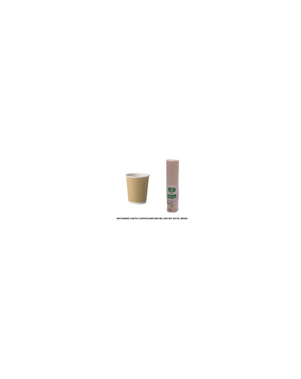 BICCHIERI DI CARTA 250 ml. BEIGE  A297289