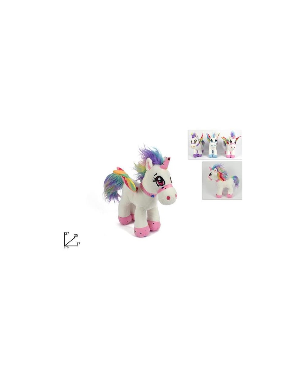 PELOUCHE UNICORNO 25cm.  A204198