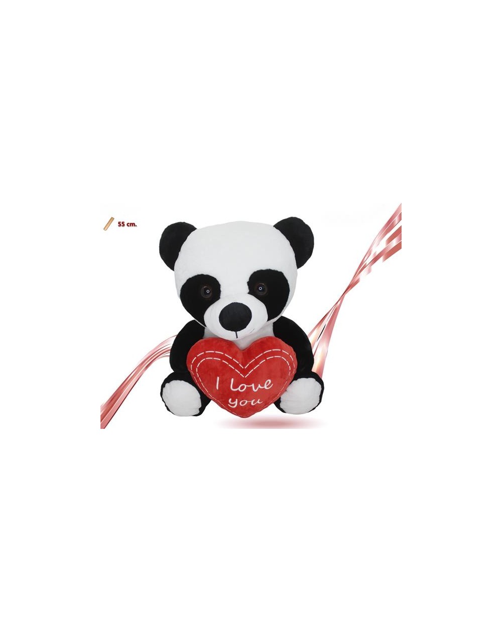 PELUCHE PANDA CON CUORE 55CM  A098391