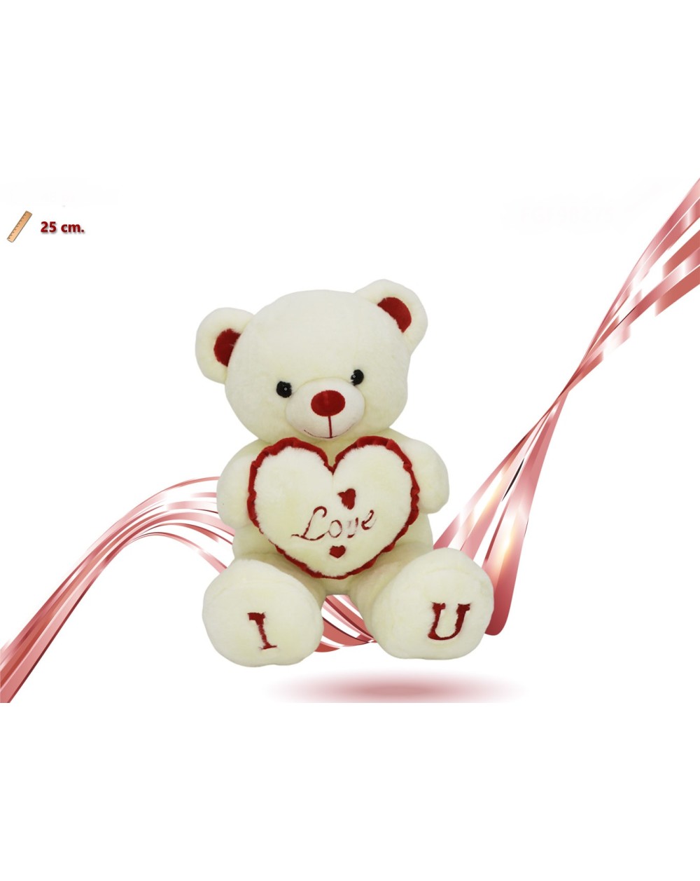 PELUCHE ORSO CON CUORE 25 CM  A164463