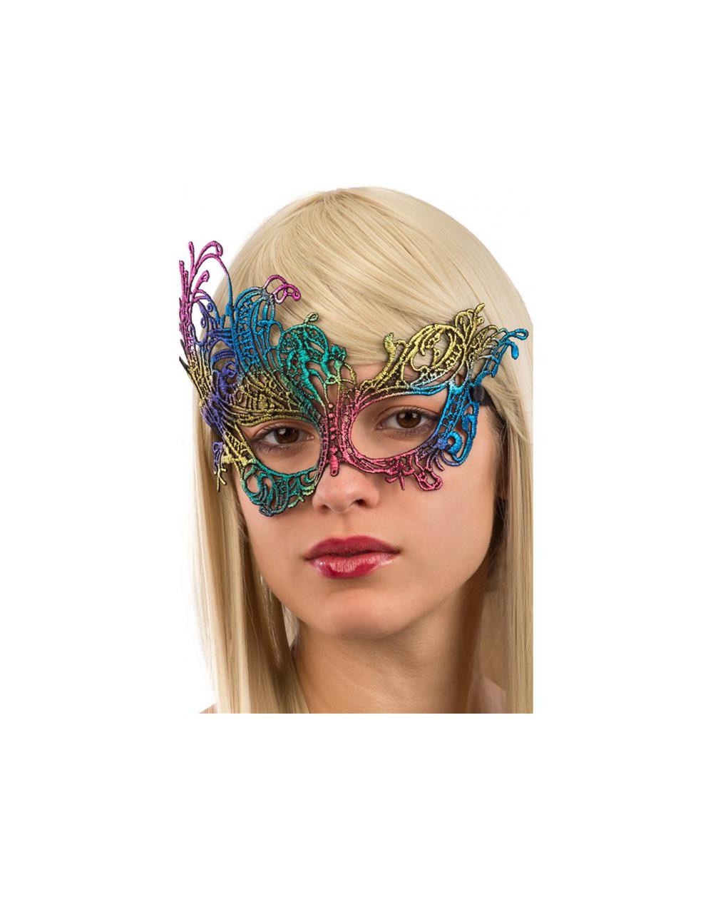 MASCHERA MULTICOLOR MACRAME\\  A154973