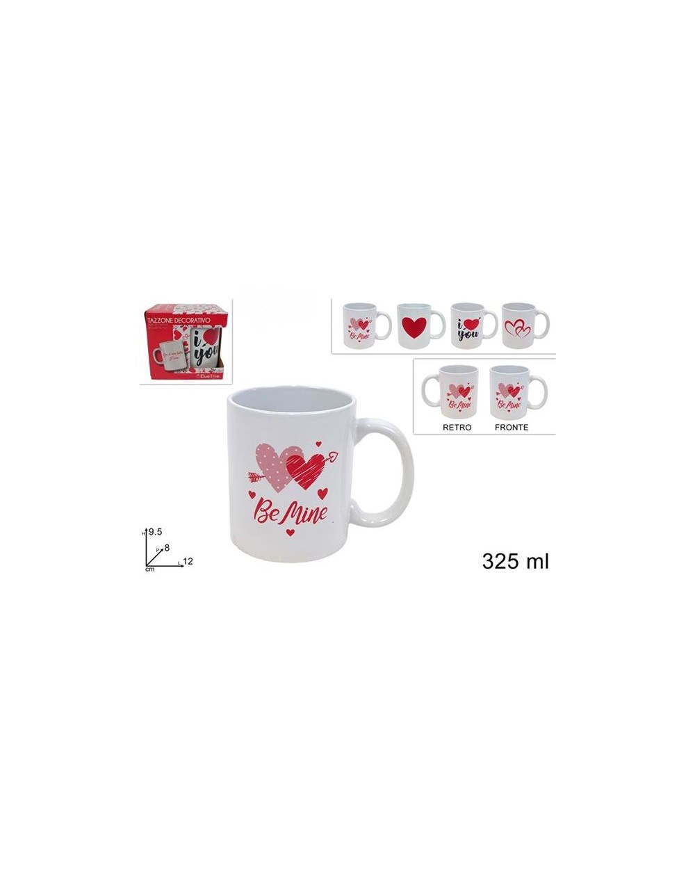 TAZZA SAN VALENTINO 325ML  A081414