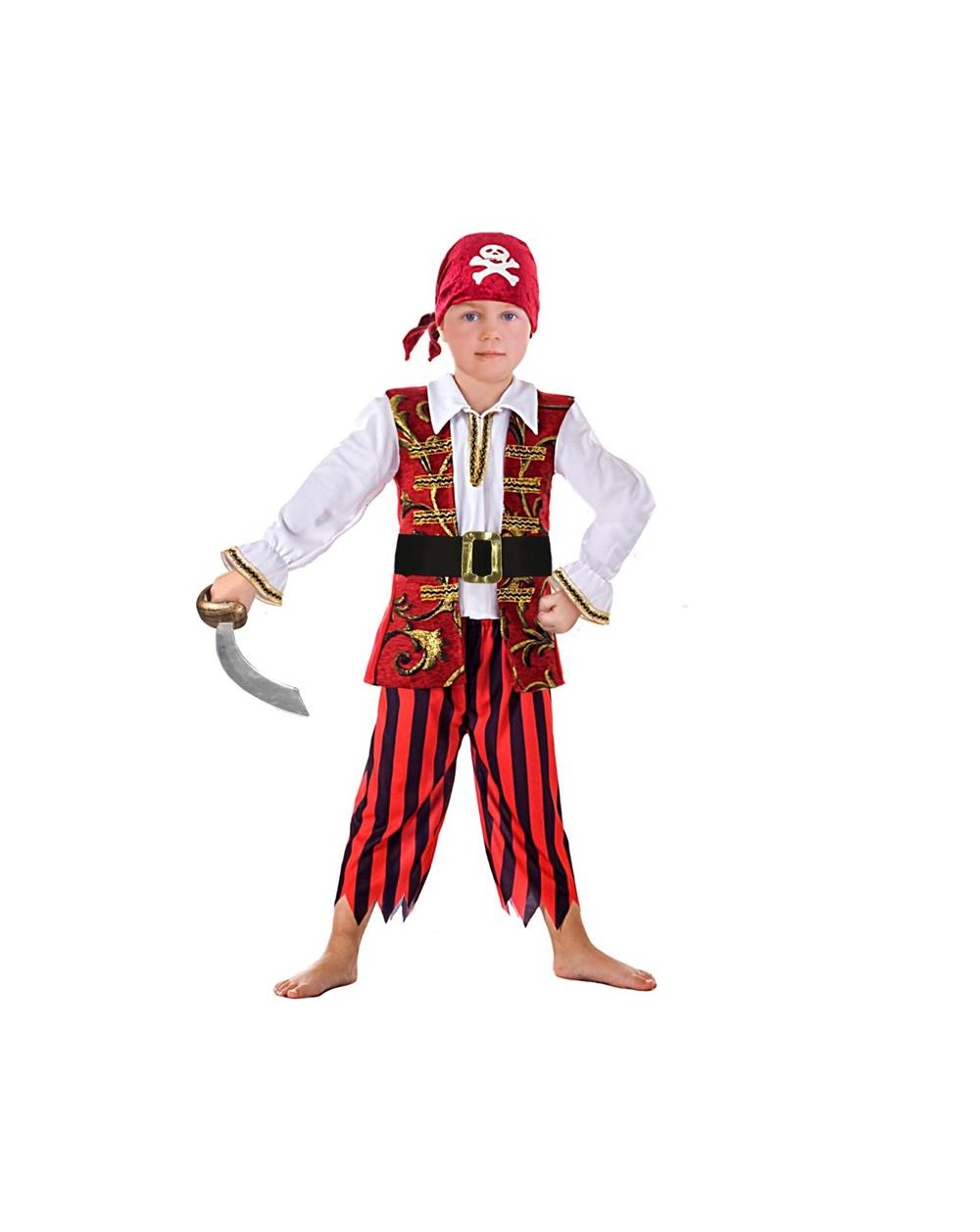 COSTUME CORSARO ROSSO 4-6 ANNI  A184997