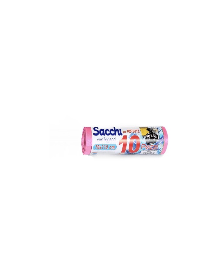 SACCHI IMMONDIZIA 70x110 ROSA 10pz  8054144362212