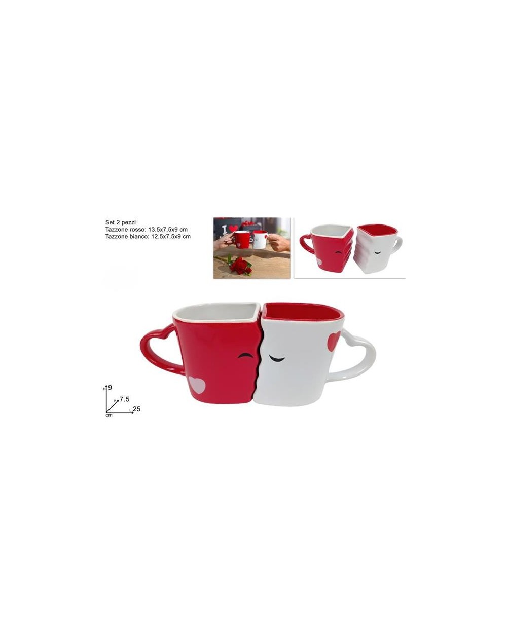 SET2 TAZZONI CERAMICA SAN VALENTINO  8053482334776