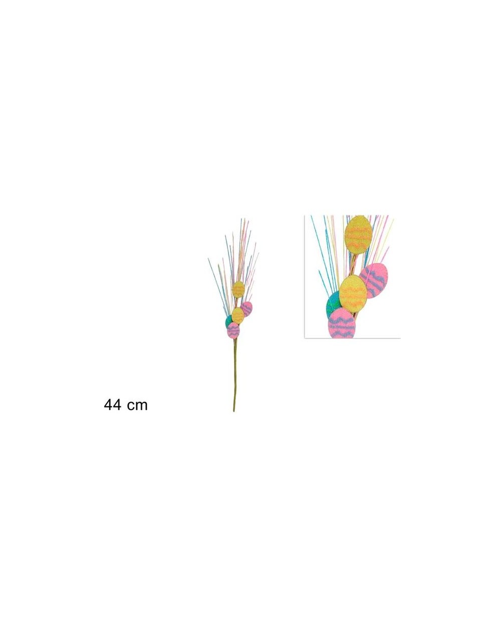 SPILLONE 44cm C/UOVA GLITTER 8053482326474
