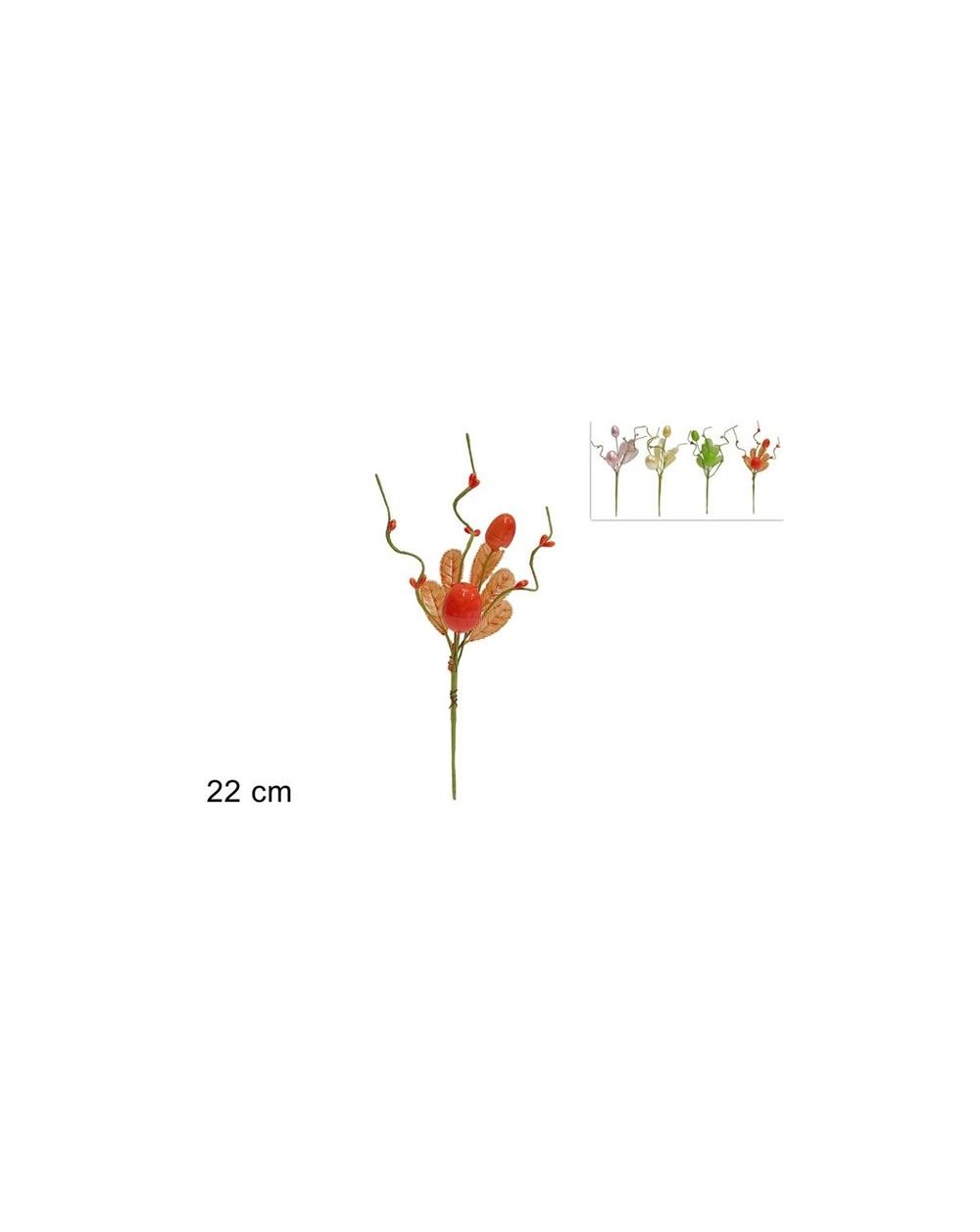 SPILLONE 22cm C/UOVA C/FOGLIE 8053482328355