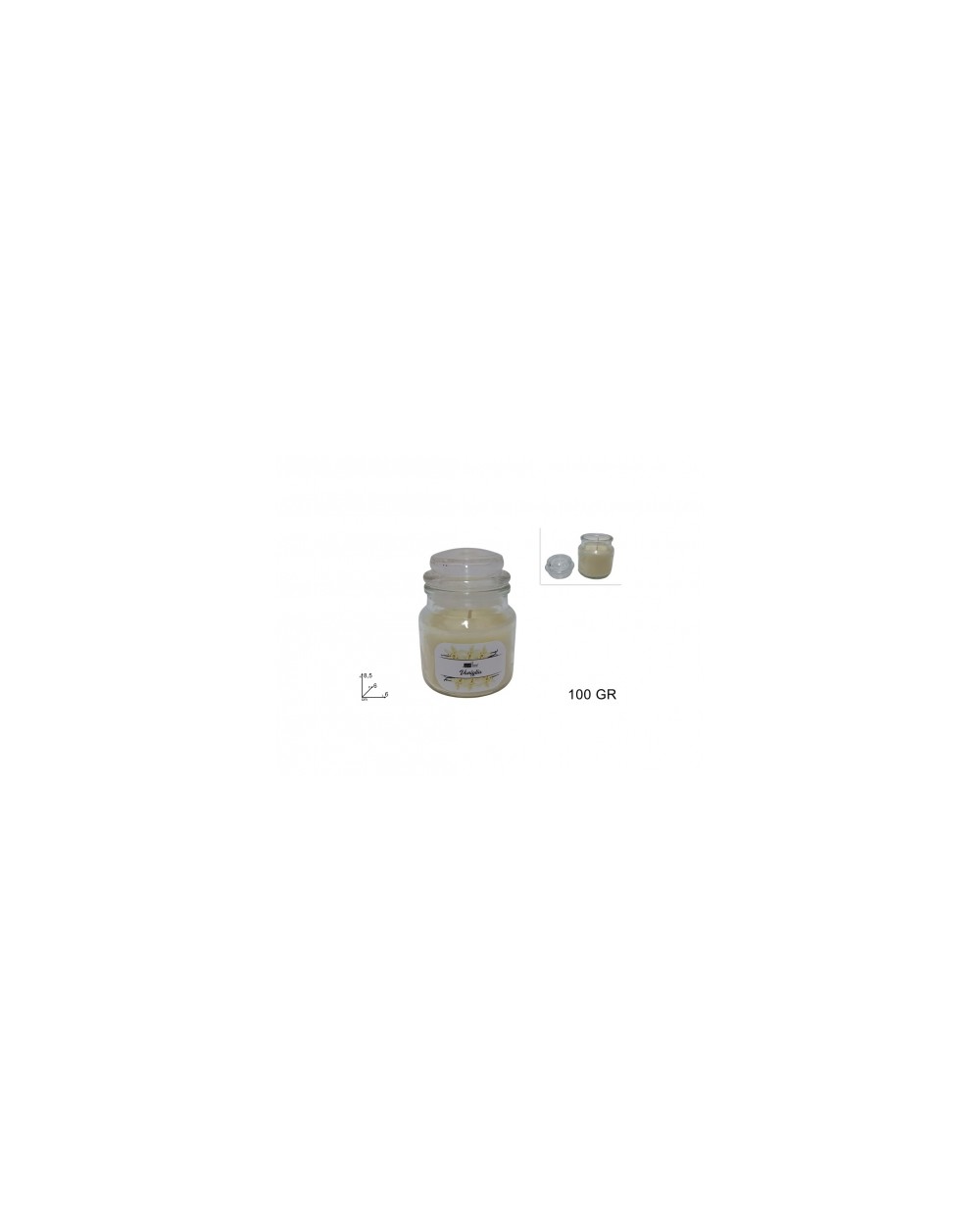 CANDELA PROF.100gr VANIGLIA  8034048648445