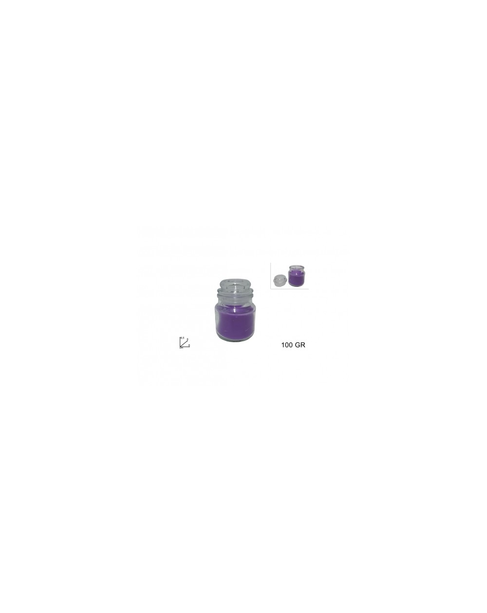 CANDELA PROF 100gr LAVANDA 8034048648452