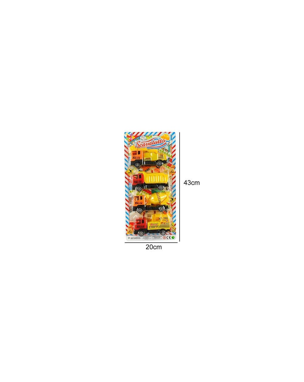 BLISTER 4 AUTOCARRI SCAVATUTTO  A186174