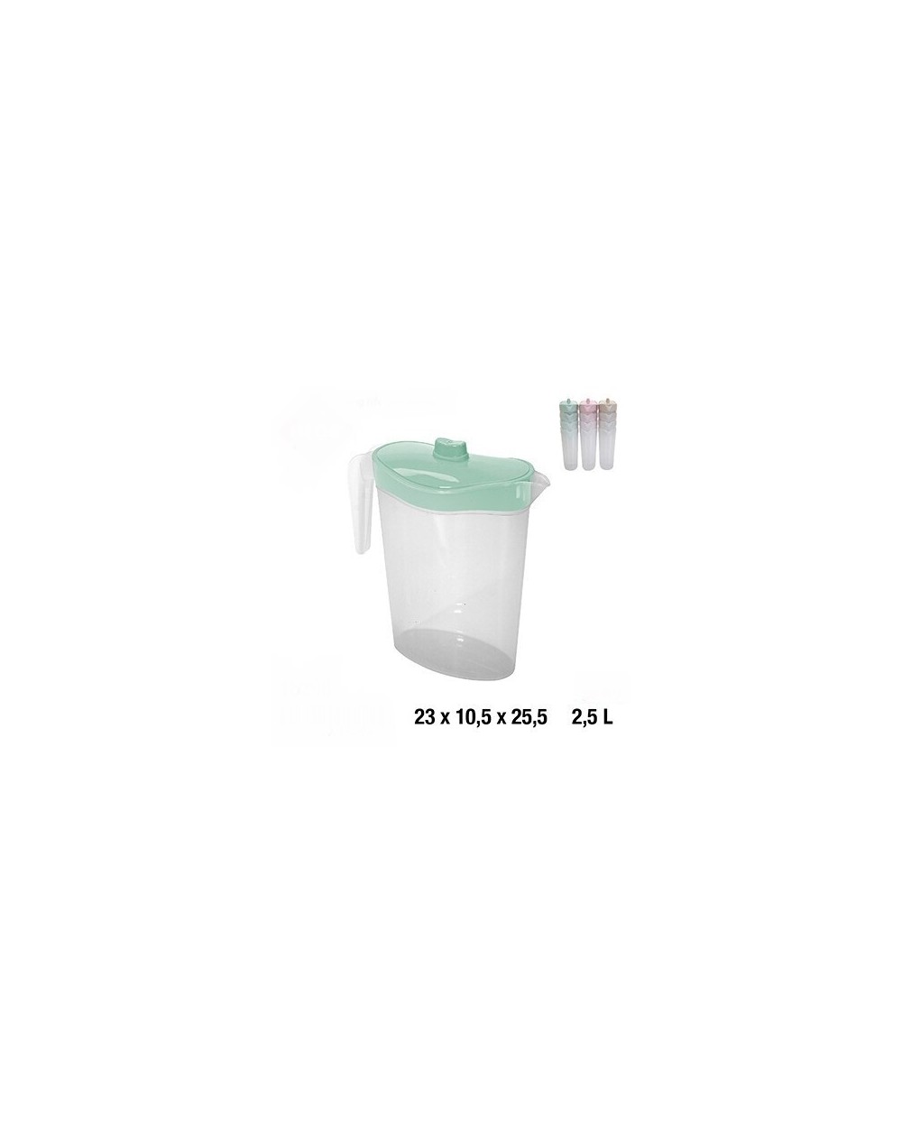 CARAFFA BRISTOL OVALE C/COP 2.5L  16298