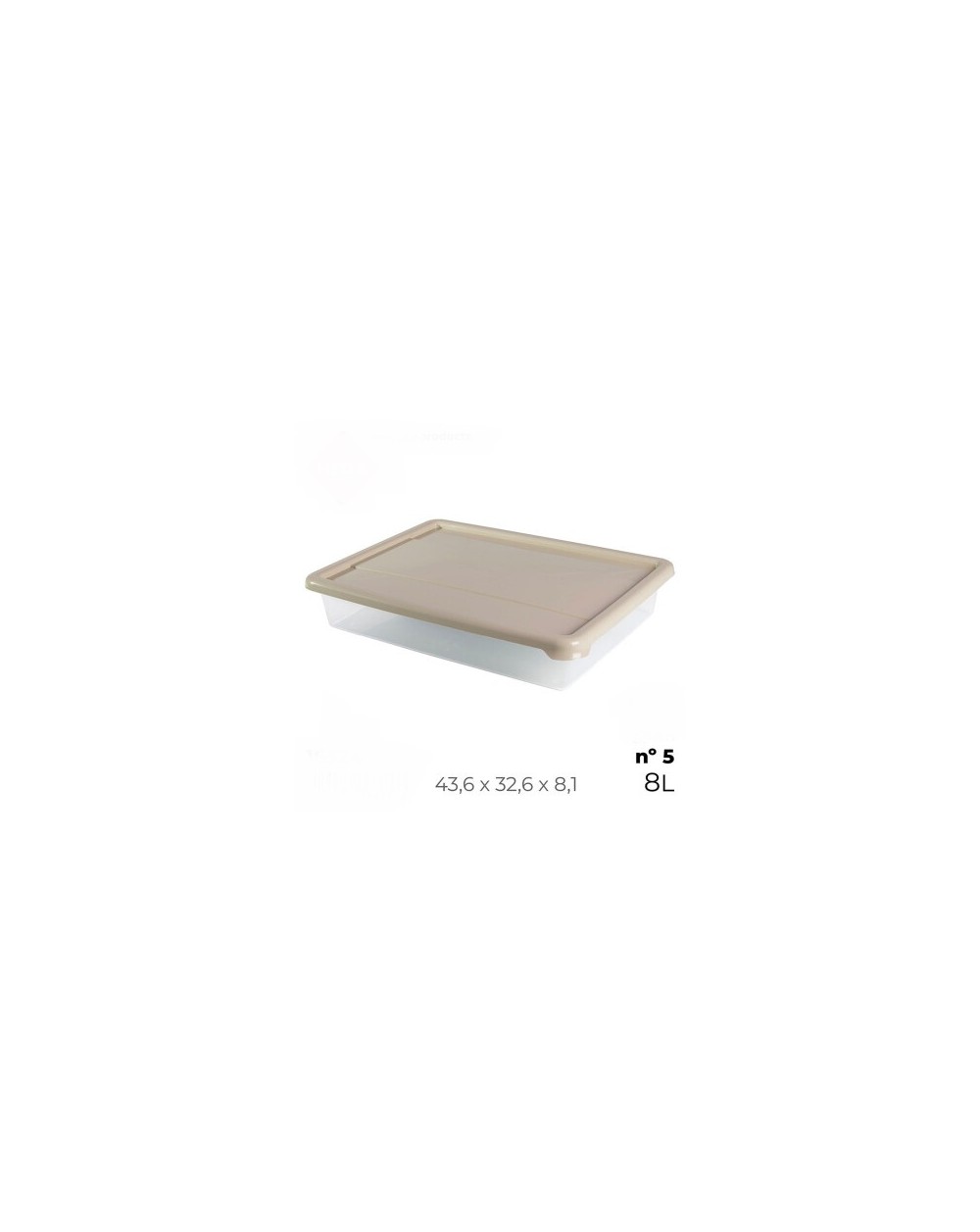 VASSOIO C/COP FRIGO N 5 RETT 8L  16324