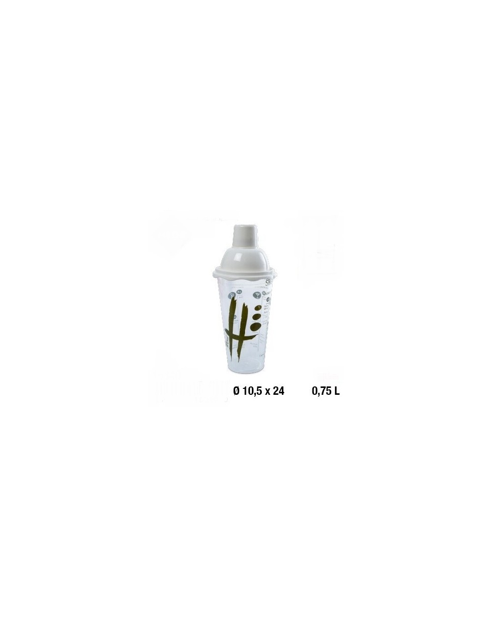SHAKER GRADUATO  0.75L  16340