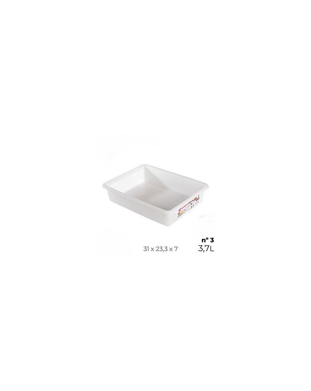 VASSOIO N 3 RETTANGOLARE 3.7L  16410