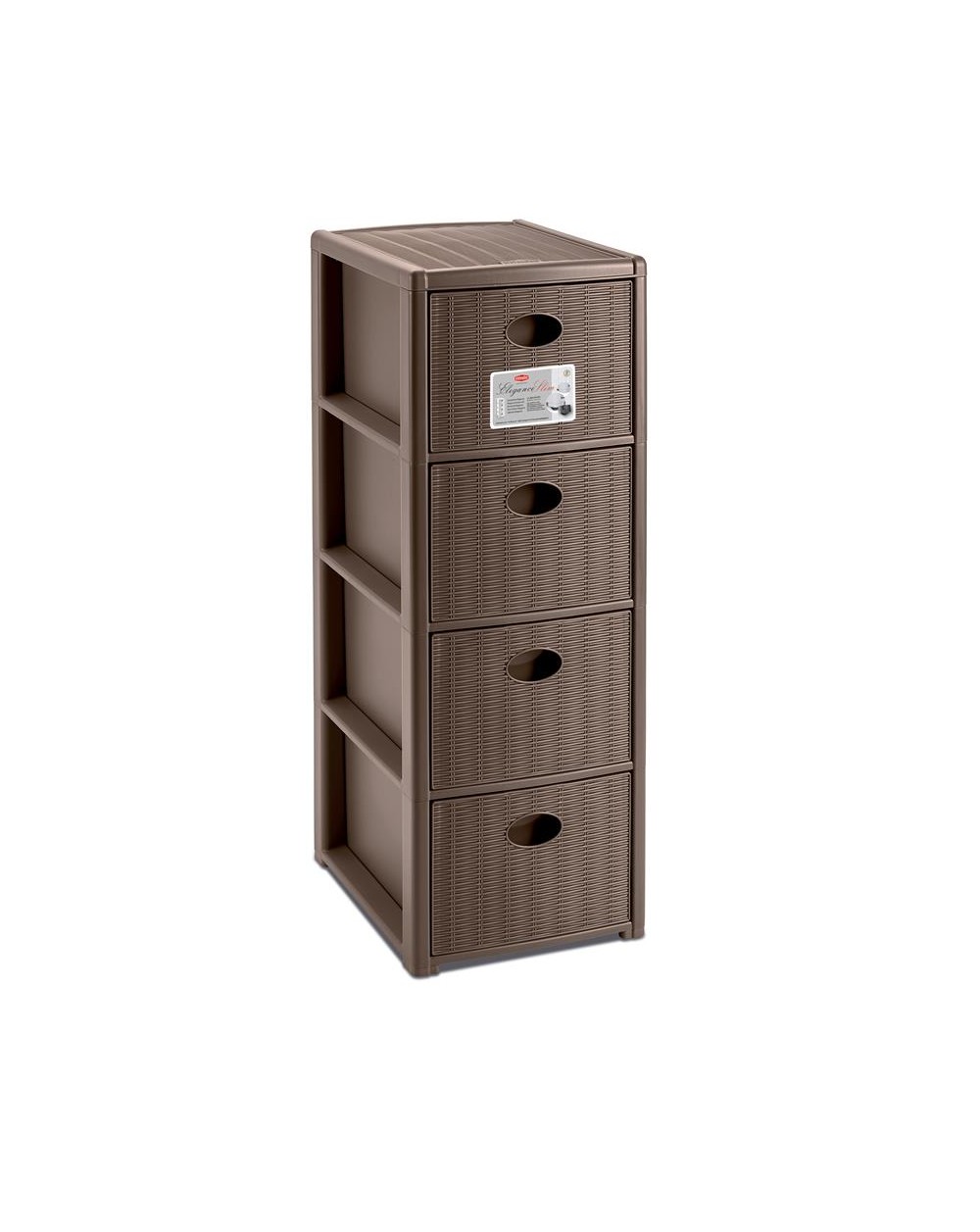 CASSETTIERA ELEGANCE 4 SLIM TORTORA A205941