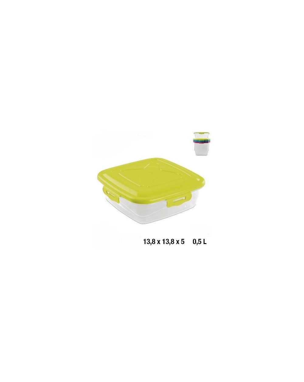 CONTENITORE QUADRATO LONDON 0.5L 17921