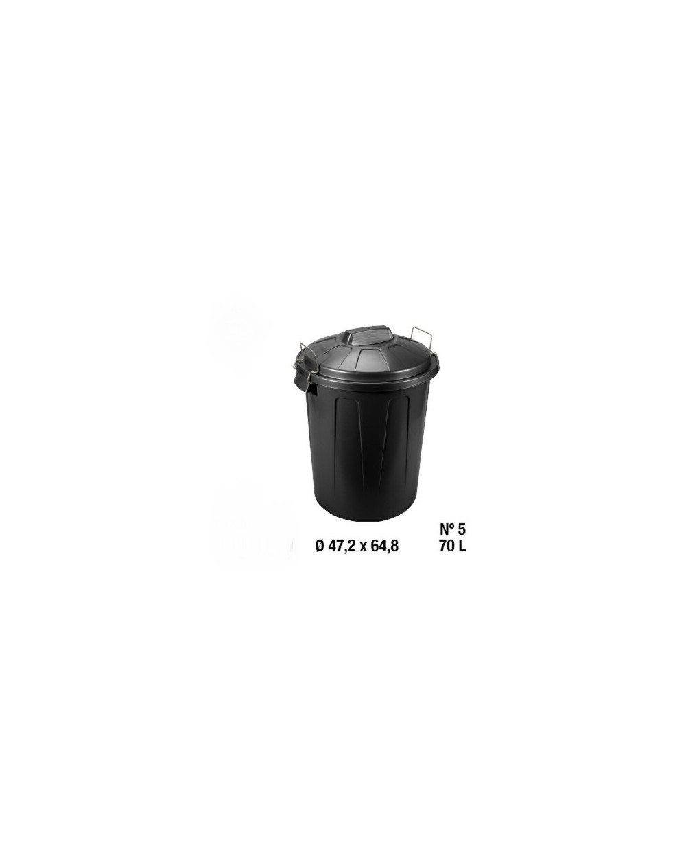 BIDONE SPAZZATURA N 5 C/MAN 13736