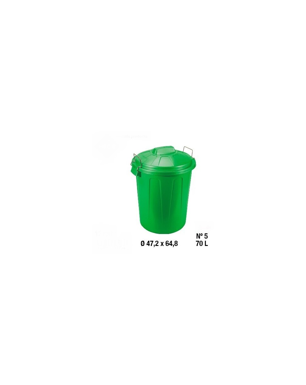 BIDONE PER SPAZZATURA N 5 C/MANIGL  13730