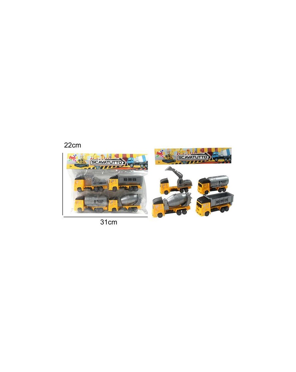 SET 4 AUTOMEZZI SCAVATUTTO  40221
