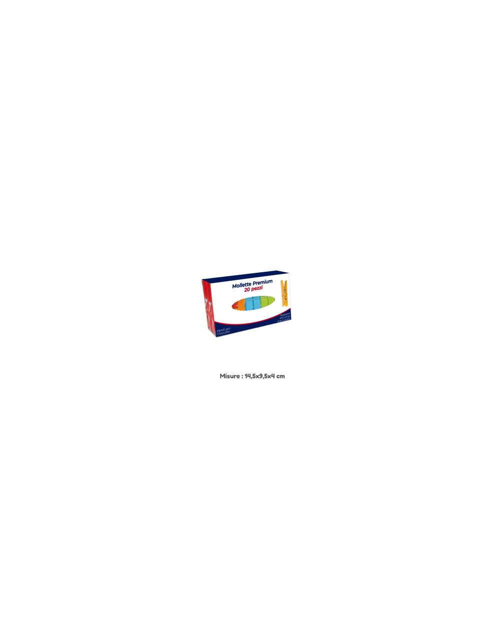 MOLLETTE PLASTICA COLORATE 20pz 8054144367255