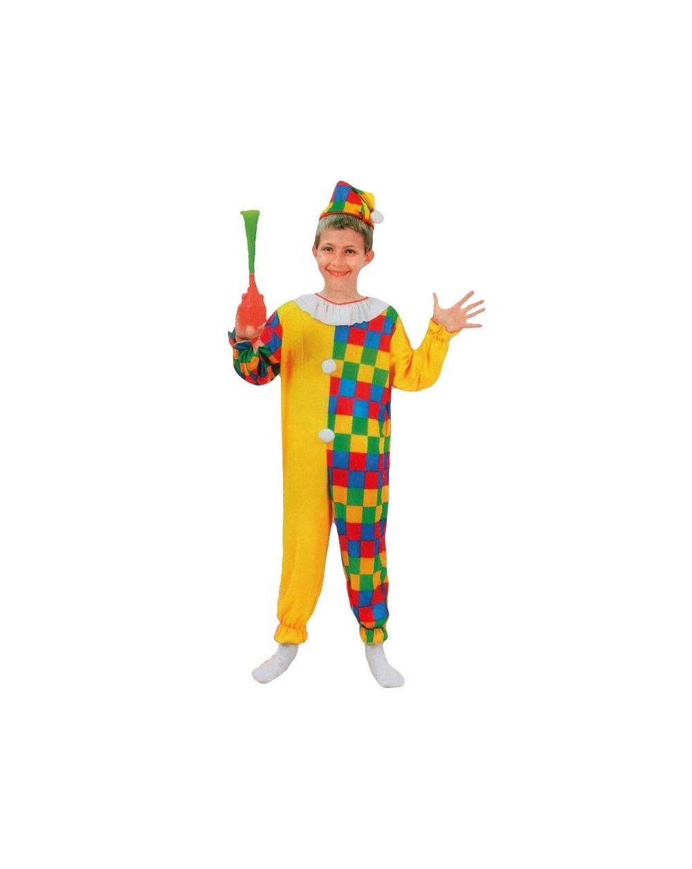 COSTUME CLOWN-QUADRI 5/7 ANNI A163988