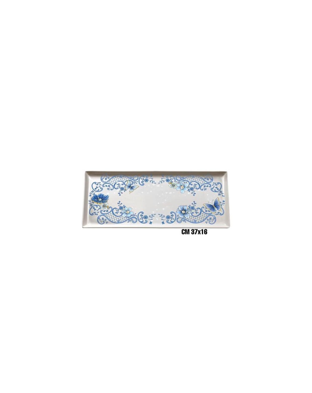 VASSOIO RETT. MEL 37x16 BLU ME-1645-3440