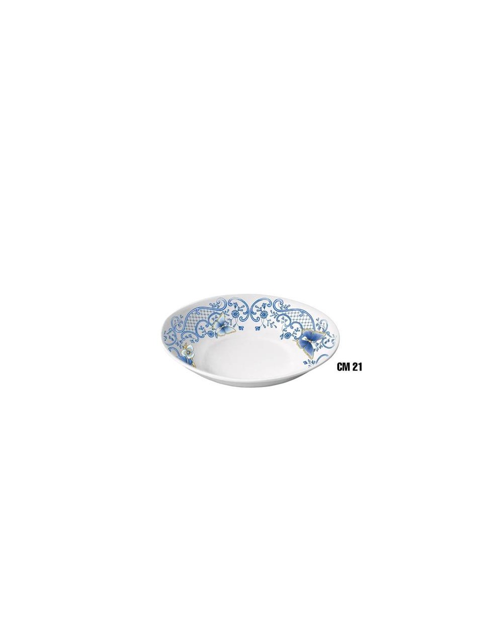 PIATTO FONDO MEL 21cm BLU ME-1645-3452