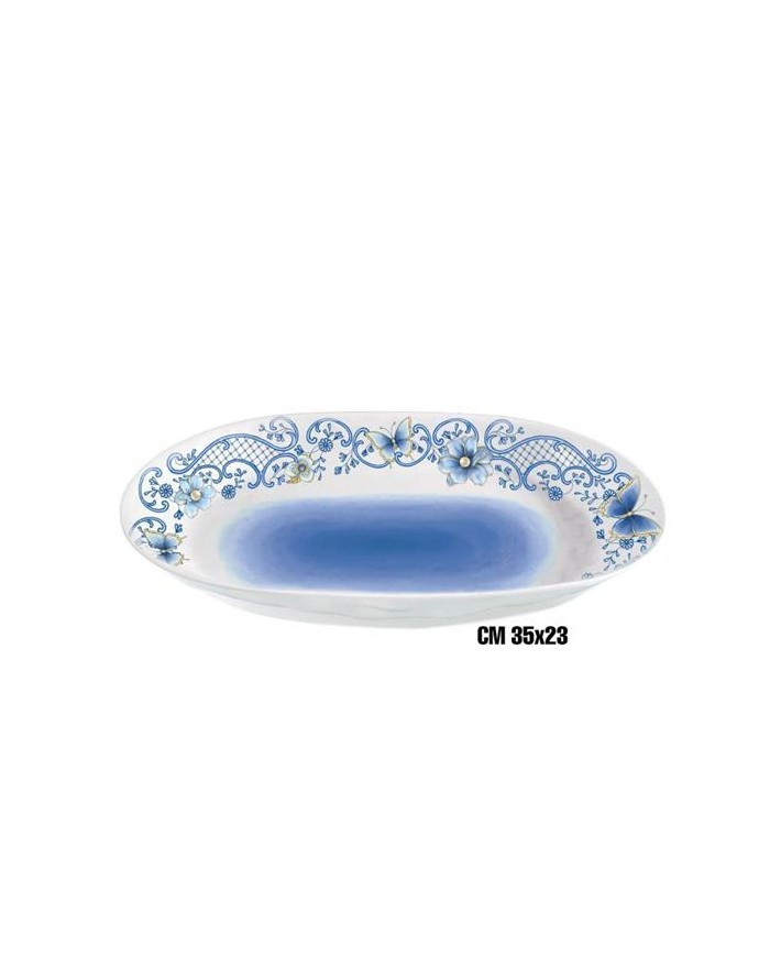 VASSOIO OVALE 35x23 BLU...
